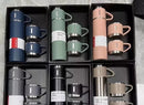 Kit Garrafa Térmica Vacuum Bottle Inox