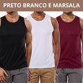 Kit com 3 Regatas Masculinas