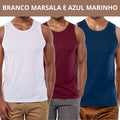 Kit com 3 Regatas Masculinas