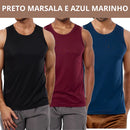 Kit com 3 Regatas Masculinas