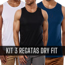 Kit com 3 Regatas Masculinas