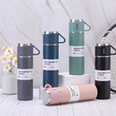 Kit Garrafa Térmica Vacuum Bottle Inox
