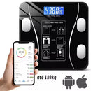 Kit de duas Balanças- Digital de Bioimpedância Bluetooth Profissional + Cozinha Fitness Dieta e Nutrição